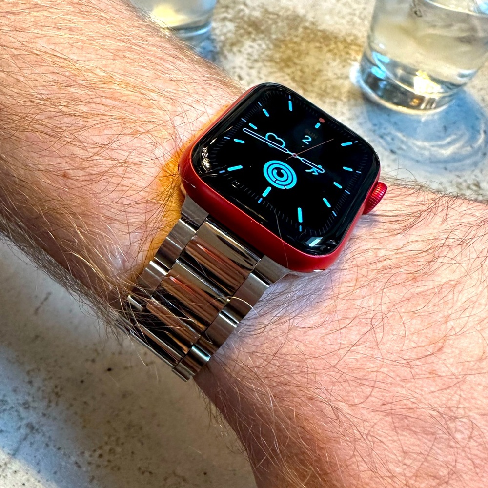 SHINOLA
Men's 20mm 3-Link Stainless Steel Bracelet For Apple Watch